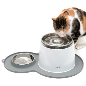 Preview: Silikonmatte Erdnuss mit Napf von Catit